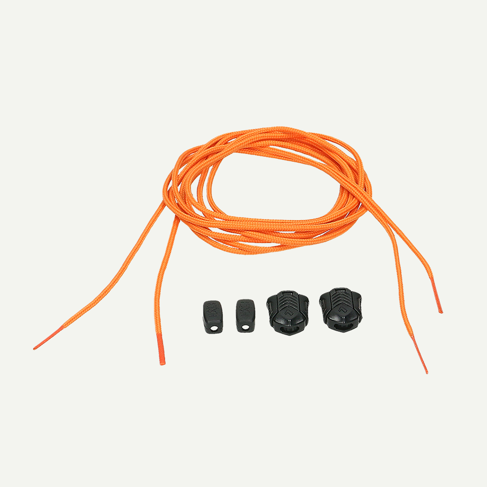 orange cord, paracord, adjustable cord lock, plastic cord lock, lanyard cord