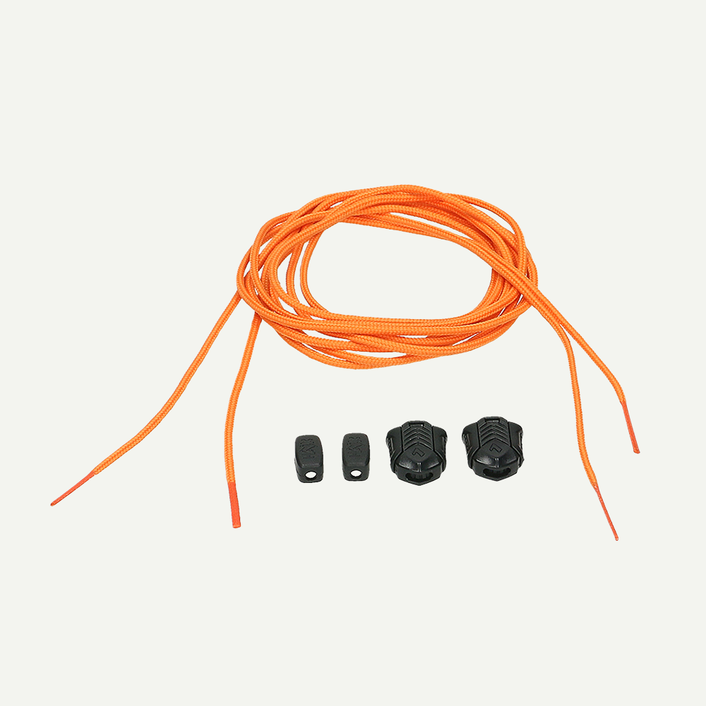 orange cord, paracord, drawstring, cord ends, adjuster