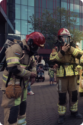Firefighter stair climb foto