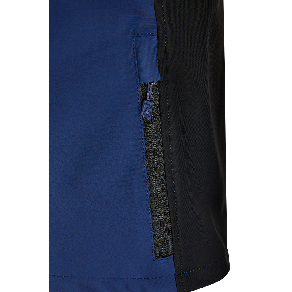 Schützt bei wechselhaftem Wetter. Deine Flextreme Softshell Jacket mit verstellbaren Bund.- Detailfoto