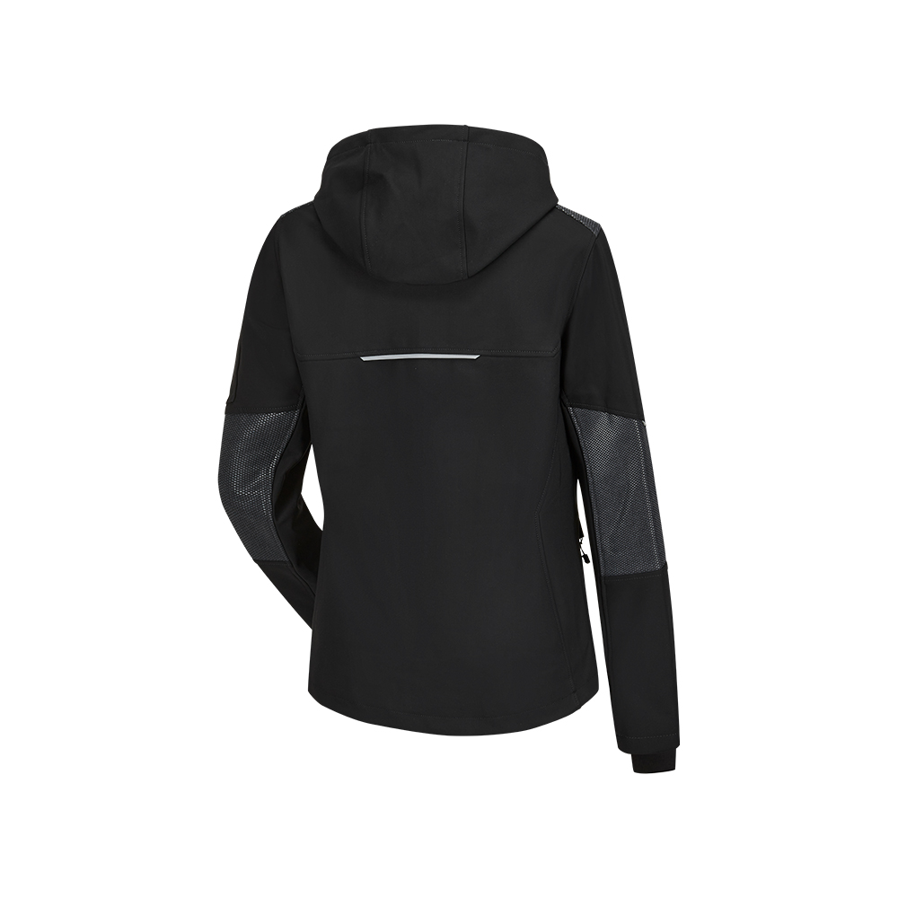 Schützt bei wechselhaftem Wetter. Deine Flextreme Softshell Jacket mit verstellbaren Bund.-Rückseite