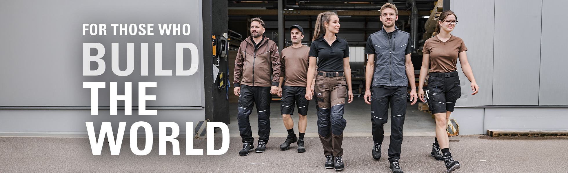 Banner For those who build the world