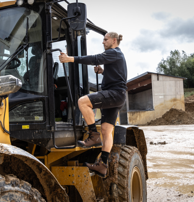 Baumaschine, Schaufelradbagger, Industrieausrüstung, Muddern, Kletternde Person