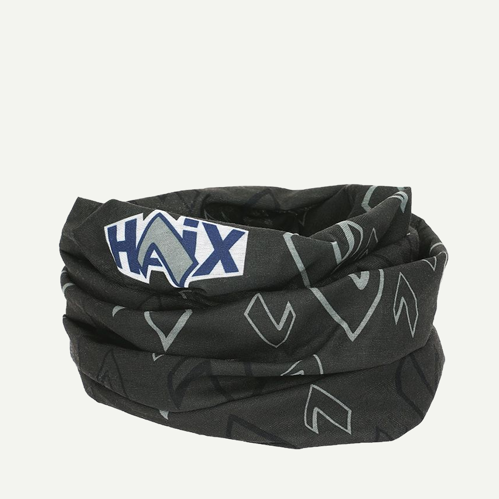 Schal, Schal aus Stoff, Schwarz Schal, Tuch, HAX Logo