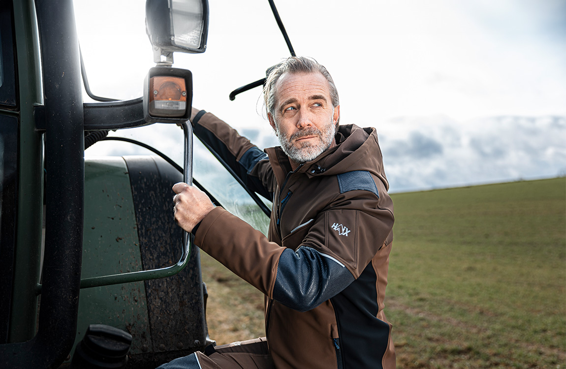 Arbeitsjacke, Outdoorjacke, Regenjacke, Herrenjacke, Arbeitskleidung, Arbeitsjacke, Outdoor-Jacke, braun, Reißverschluss, Klettverschluss, tractor, bauer, jacke, braun, outdoor, Traktor, Landwirtschaft, Jacke, Herrenbekleidung, Outdoor