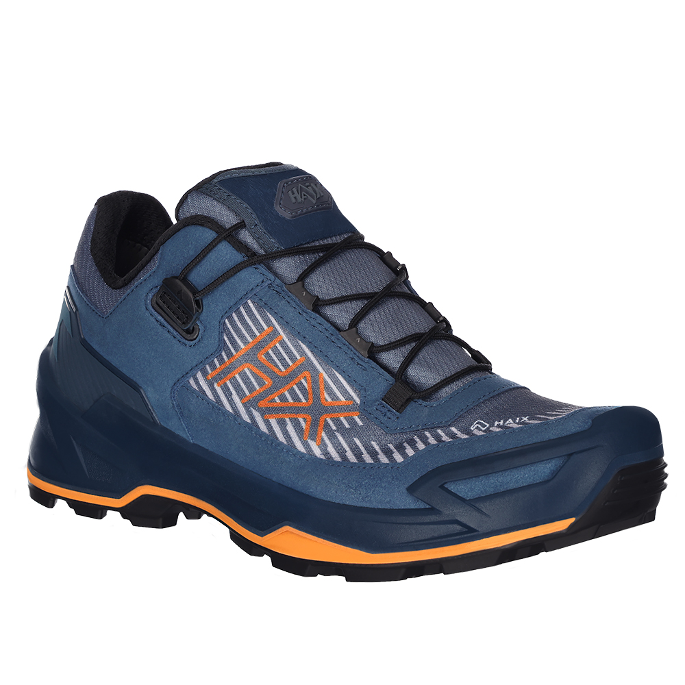 HAIX BLACK EAGLE EVO Adventure GTX low/blue-orange - Outdoorschuh (Größe: UK 6.0 / EU 39)