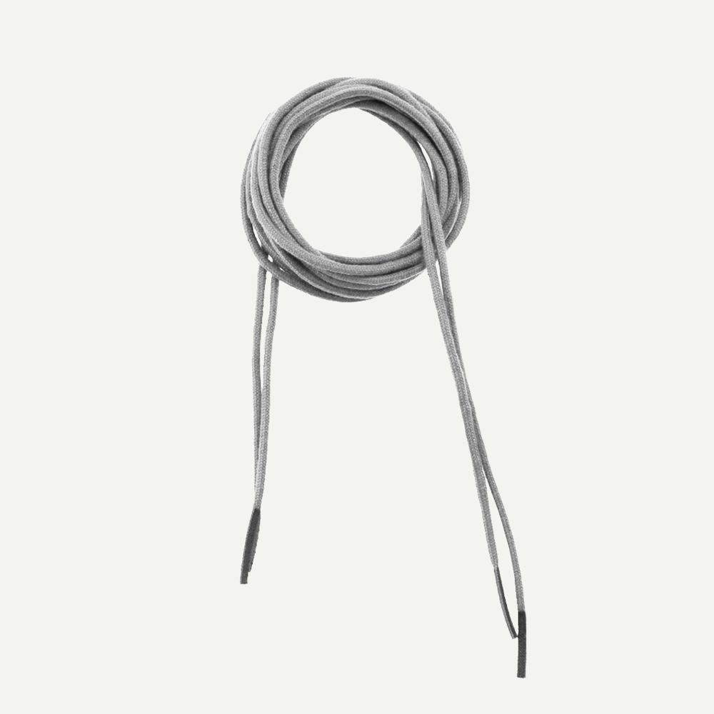 Schlauchkabel, Kordel, Schnürsenkel, Grau, Lederimitat?