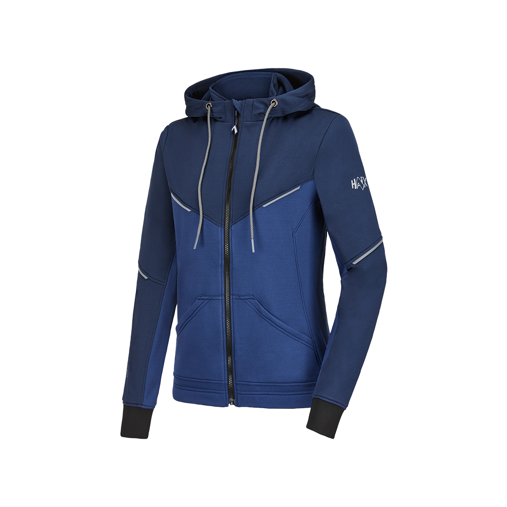 Fleecejack HAIX Flextreme Zip Hoodie Ws/navy-blue - (Größe: XXL)