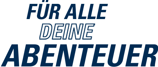 Für alle deine Abenteuer Schriftzug