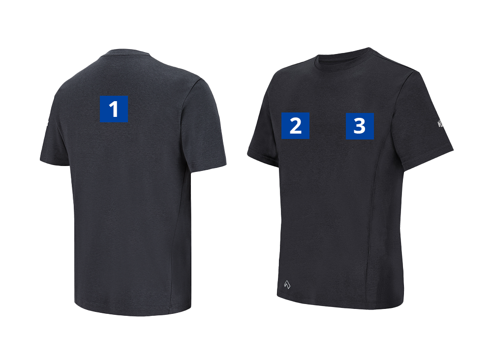 Shirt mit Veredelungsposition