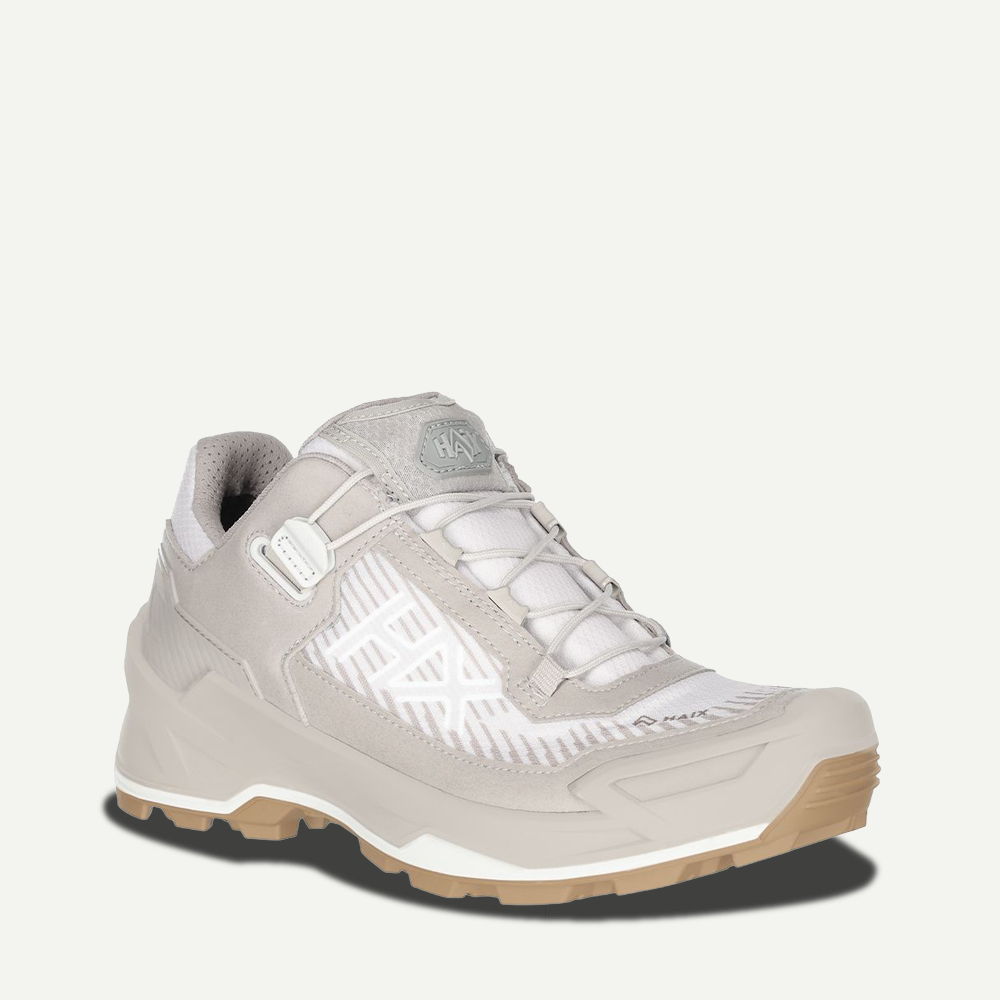 Sneaker, Wanderschuh, Grau, Mesh, Schnürsenkel