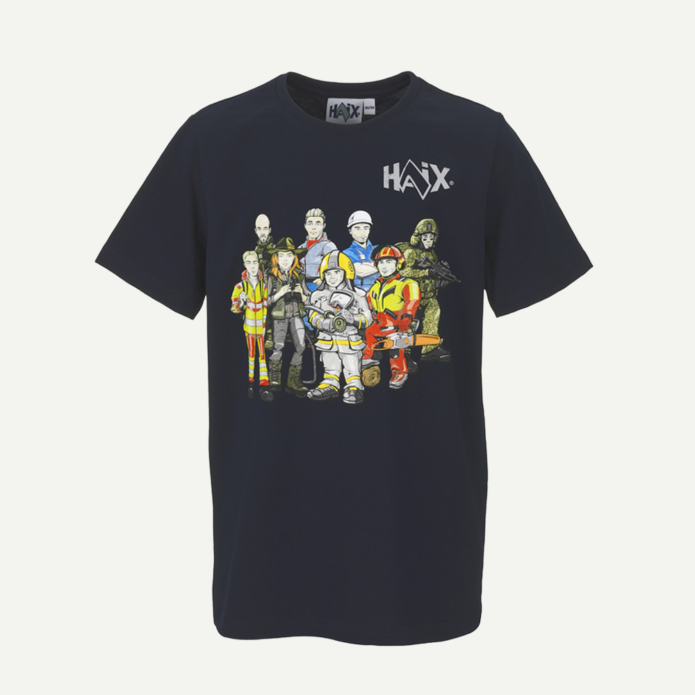 T-Shirt, Crewneck, Graphic, Short sleeve, Dark blue