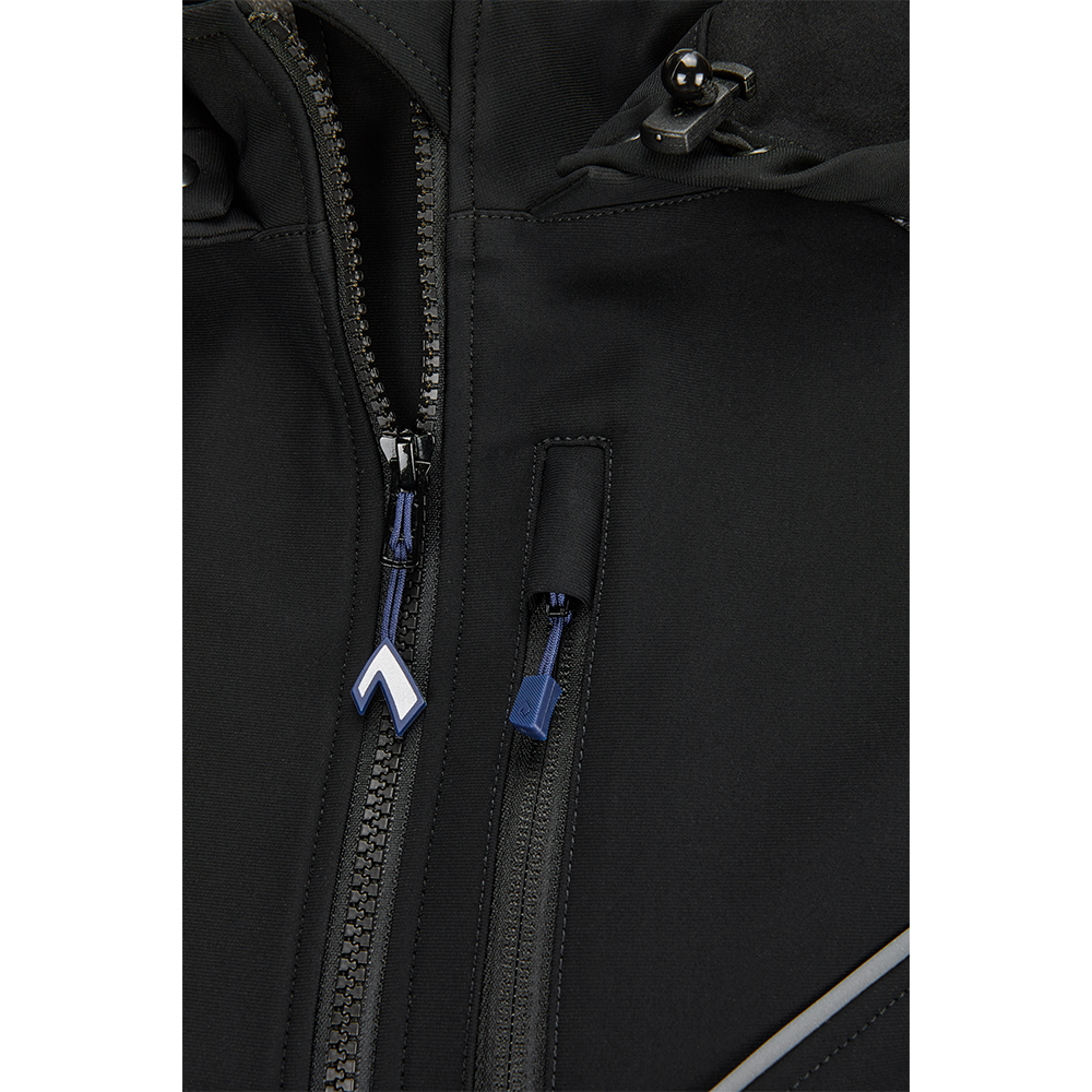 Schützt bei wechselhaftem Wetter. Deine Flextreme Softshell Jacket mit verstellbaren Bund.-Detailfoto