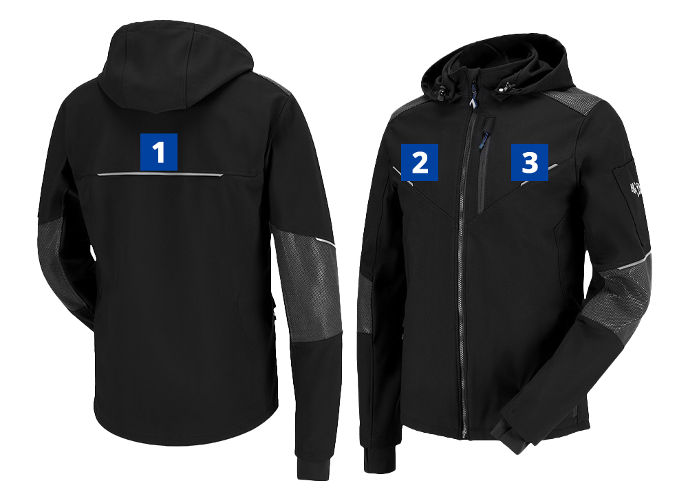 Jacke mit Veredelungsposition